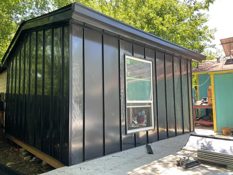 Black standing seam metal wall panels for Metal Roof Installation in Mira Monte